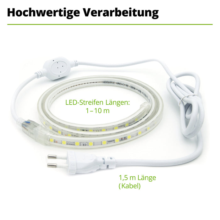220V LED Streifen Anschlussstecker 